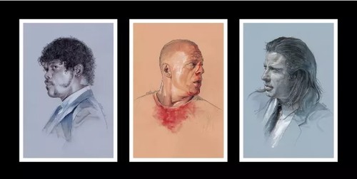 Pulp Fiction Grzegorz Domaradzki GABZ 3er Set Kunstdrucke - Bild 1 von 1