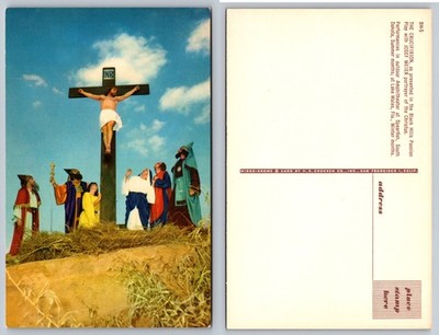 Passion Play Crucifixion Scene Postcard