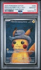 POKEMON PIKACHU/GREY FELT HAT 2023 SVP EN-SV BSP #085 POKEMON X VAN GOGH PSA 10