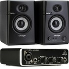 Behringer U-Phoria UMC22 USB Audio Interface and Speaker Bundle