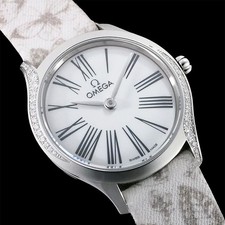 Omega De Ville Mini Tresor Toile de Jouy Diamond 428.17.26.60.04.002 With Box 2