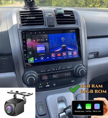 For 2007-2011 Honda CRV Carplay Android 15 64GB Car Stereo Radio WiFi BT GPS+Cam