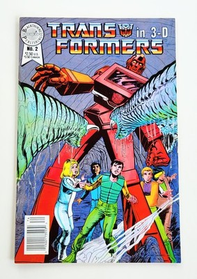 Transformers In 3-D #2 Blackthorne Publishing (1987) No Glasses Mid-Grade FN/VF