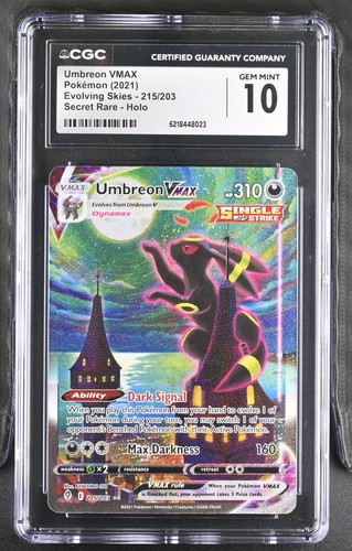 Umbreon VMAX graded CGC 10 for sale on eBay