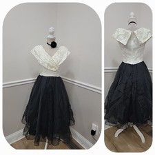 VTG'80 Prom Formal Party Cocktail Dress /Vintage Size 7/8