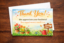 Thank You Cards 4x6 with Envelopes   Customer Thank You Card for Orders