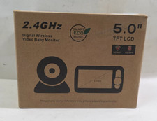 No WiFi Baby Monitor 5" Screen 30H Battery, Pan-Tilt-Zoom, 1000ft Range Lullaby