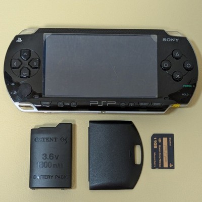 PlayStation Portable PSP-1000 Black Console with Memory Stick Fully Tested