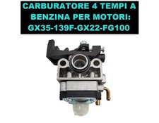Carburatore a benzina a 4 tempi per motori  139F GX22 GX35 FG100