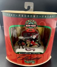 Hot Wheels Holiday Millennium Edition Past Present Future Santa Set