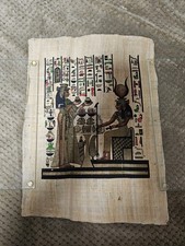 Egyptian Genuine Papyrus, Queen Nefertari offering, Fine Hand Painted
