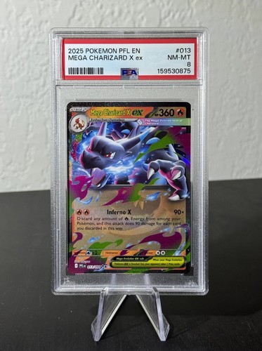 Mega Charizard X ex graded PSA 8 for sale on eBay