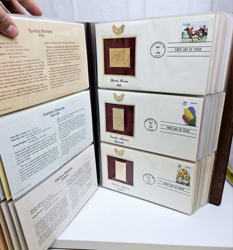 144 Golden Replicas Of United States Stamps, 22kt First Day Issue 1992-1995 - Picture 18 of 20