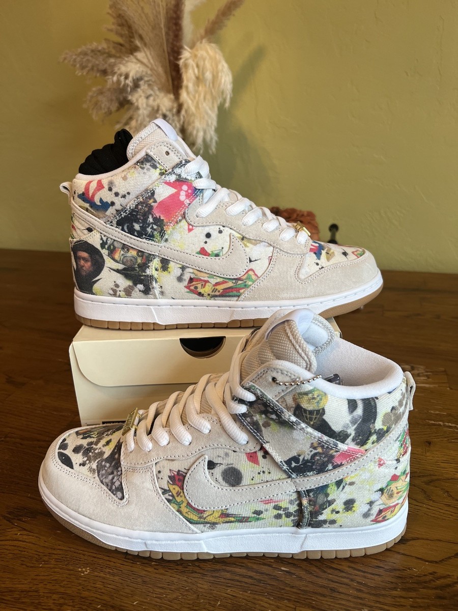 Size 10 - Nike SB Dunk High x Supreme Rammellzee FD8779-100 Brand