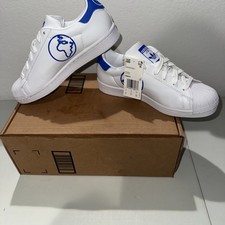 Adidas Superstar J Sz 5.5 Youth Cloud White Blue FW0816 End Plastic Waste Earth