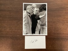 PETER YATES LEGENDARY DIRECTOR 5? X 3? HAND SIGNED INDEX CARD ?BULLIT?