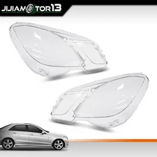 For 2009-2013 Mercedes-Benz E Class W212 E350 E500 E63 Pair Headlight Lens Cover