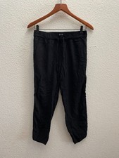 Madewell Track Trousers Pants XS Extra Small 22.5 Inch Inseam Black G5658