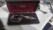 NSK Japan Micrometer 0–25mm Metric Outside Micrometer w/ Case Machinist Tool