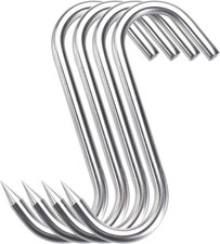 12Mm Heavy Duty Meat Hooks,8 Inch S-Hooks Stainless Steel Meat Processing Butche