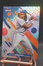 2025 Topps Finest Common James Wood 100 Checkerboard Refractor RC Rookie