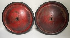 Vintage Official Soap Box Derby Red Wheels / Tires X 2