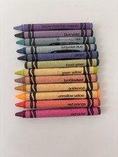 Crayola Crayon Retired Binney and Smith Set of 12 Colors