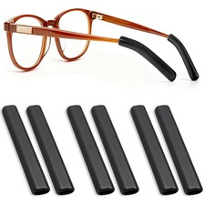 3 Pairs Soft Silicone Eyeglass Ear Cushions Anti-Slip Rubber Temple Tips