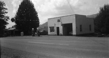 Vintage Photo Negative 1950's Lee County Rose Hill Virginia Shell Gas Station