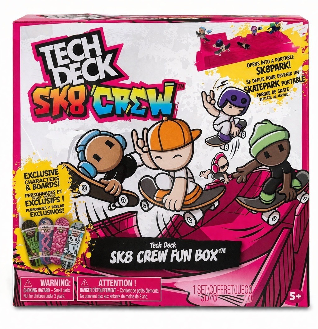 New Tech Deck SK8 Crew Fun Box Exclusive Characters & Boards