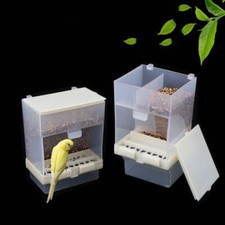 Splash Proof Automatic Bird Feeder Parrot Cage Hanging Feeder Bird Plastic