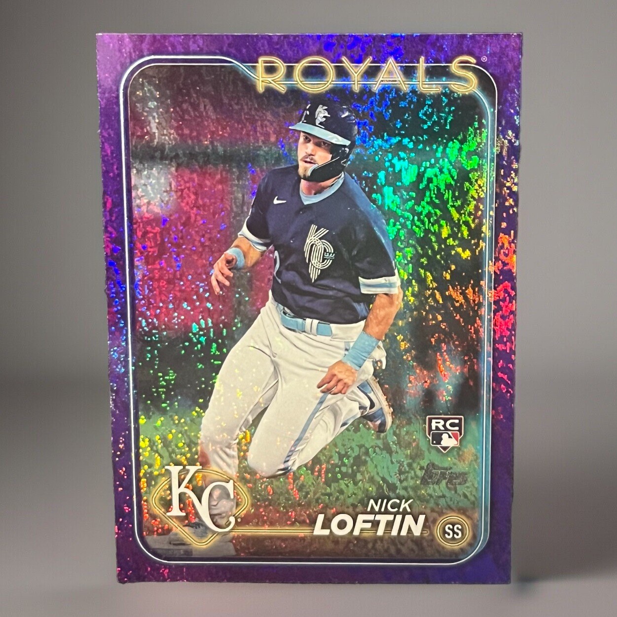 2024 Topps Series 2 Purple Foil 363/799 Nick Loftin #506 Rookie RC