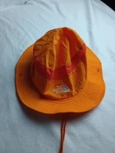 The North Face Bucket Hat Fishing Hiking Orange M Rare From Japan