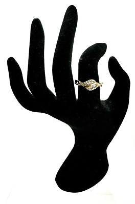 LeVian Solid 14K Yellow Gold Diamond Ring Size 7.25