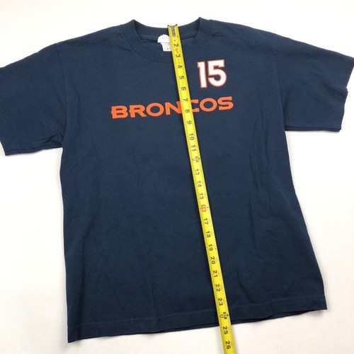 Tim Tebow 15 Denver Broncos Kids T-Shirt Navy Blue • Youth XL - Picture 5 of 5