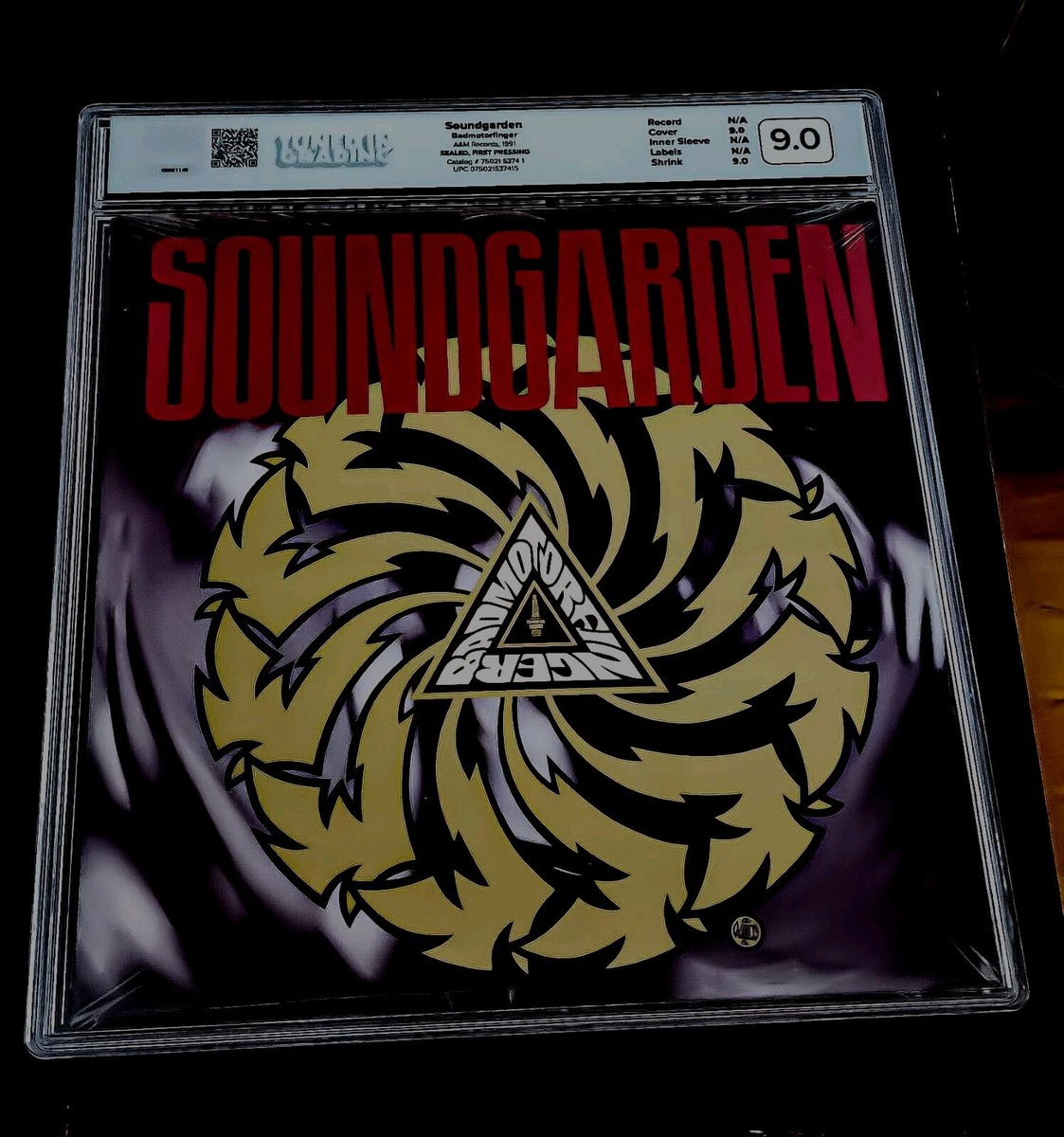 1st Pressing Sealed Graded Mint 1991 Soundgarden Badmotorfinger