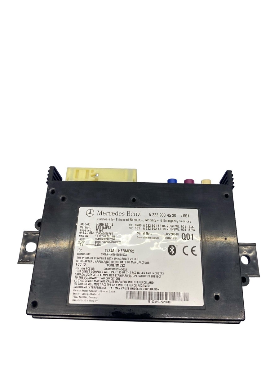 19-21 MERCEDES C63-S AMG W205 SEDAN OEM COMMUNICATION TELEMATICS