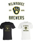 Milwaukee Brewers Est Distressed logo T-shirt Sizes Youth-Adult 6Xl Fast Ship!