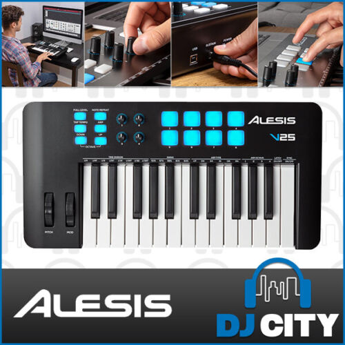 Alesis V25 MKII MIDI Keyboard 25 Key with Pads - Picture 1 of 16