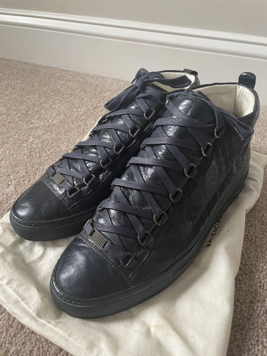 Balenciaga Arena Leather High Sz 43 10 Thick Sole Sneaker Shoe MSRP $545 Classic