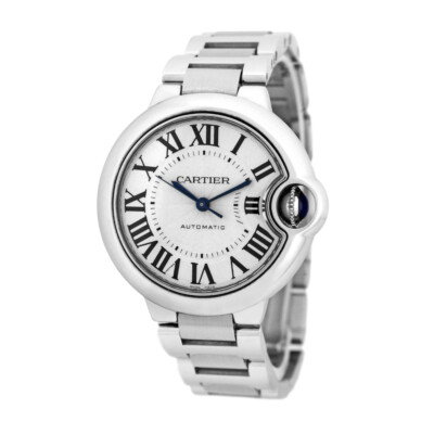CARTIER Stainless Steel 36mm Ballon Bleu de Cartier W6920046 Box Warranty