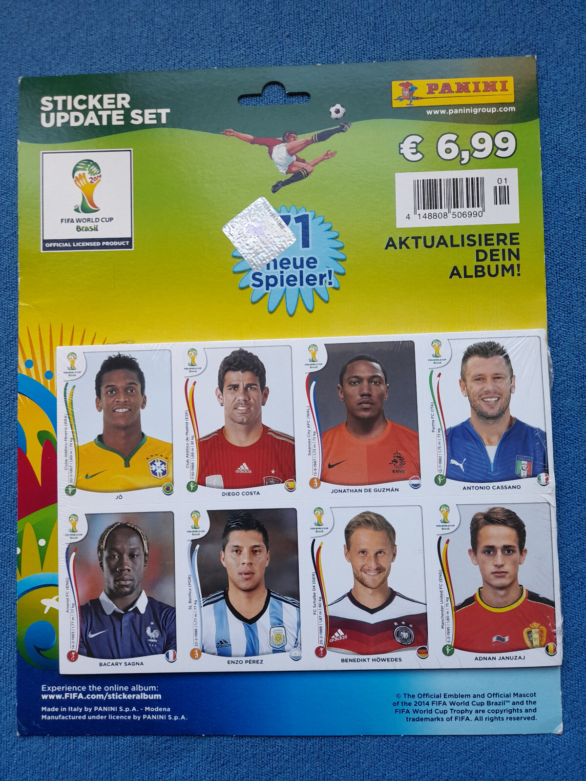 Panini World Cup 2014 Brazil - Update Set 71 Stickers
