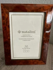 4x6 NATALINI PHOTO/PICTURE FRAME BROWN MARBLE LOOK