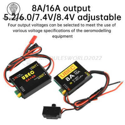 2S-8S 6-36V UBEC-8A BEC & DUAL UBEC Servo Independent Power Supply ...
