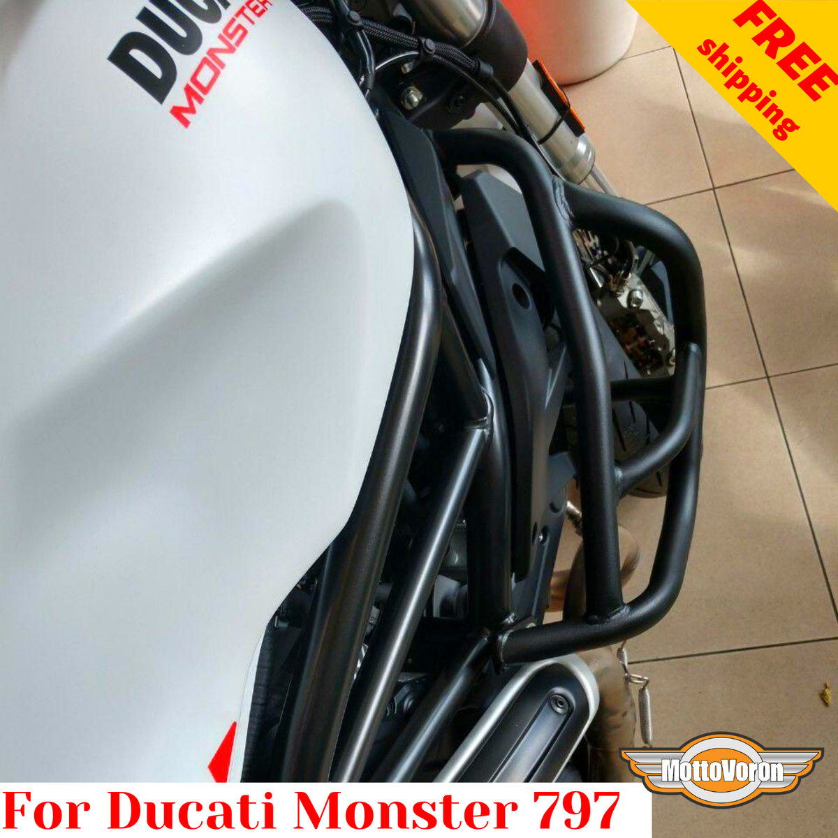 For Ducati 797 Crash bars Ducati Monster 797 Engine guard, free 