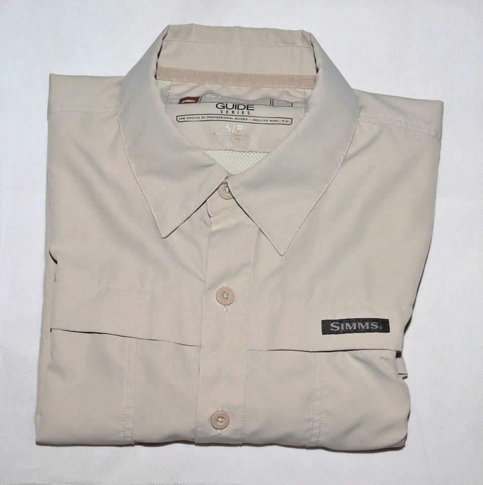SIMMS Guide Series Men's Short Sleeve Button Front Hiking Fishing Shirt Size S/P - Image 4 of 4