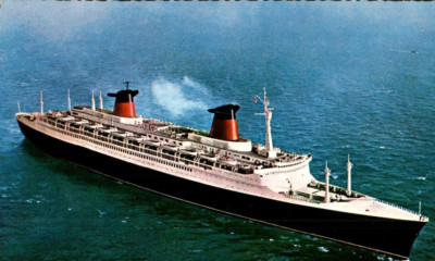 Postcard Nautical Le Havre France Compagnie Générale Translantic Largest 1960s