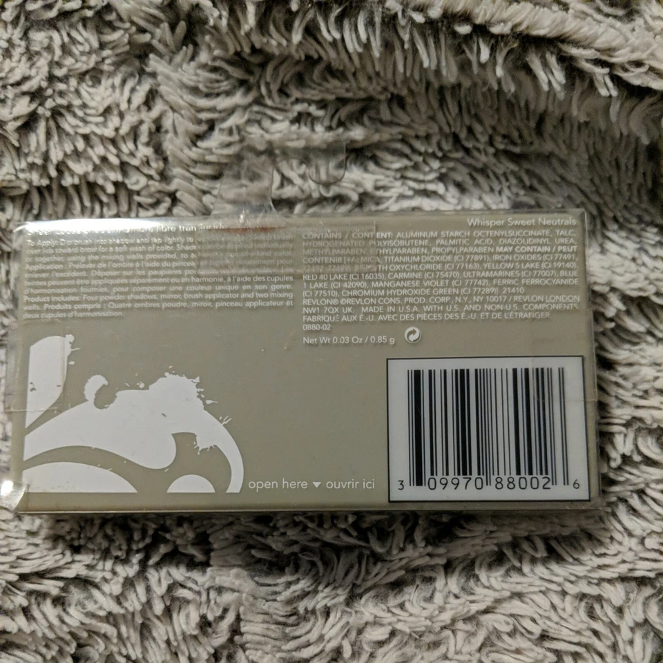 Revlon Sheer Loose Eyeshadow Quad ~ Whisper Sweet Neutrals ~ SEALED - Image 2 of 2