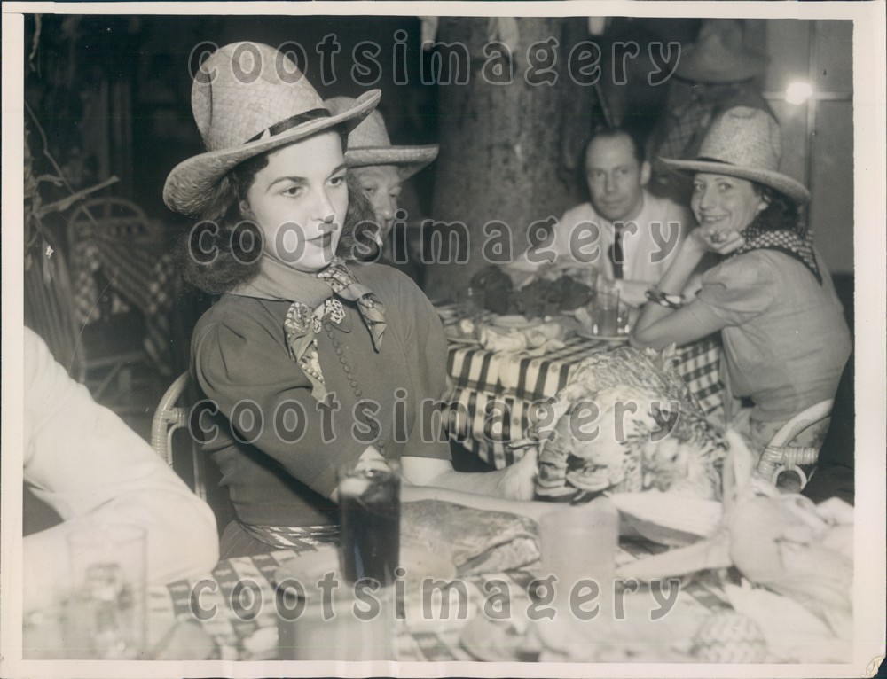 Foto de prensa 1937 Socialites at Bran Dance Club Madrid Palm Beach FL