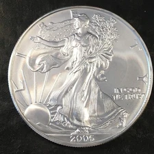 2006 Uncirculated American Silver Eagle US Mint Issue 1oz Pure Silver #o592